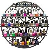 Sorbus Wall Mounted 5 Tier Nail Polish Rack Holder - Tree Silhouette Round Metal Salon Wall Art Display - 2 of 4