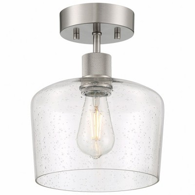 Access Lighting Port Nine 1 - Light Flush Mount in  Brushed Steel