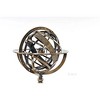 Armillary Sphere on Wood Base – 11.5 Inch Brass Decorative Globe By Old Modern Handicrafts - 3 of 4