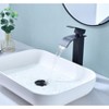 Gulches Waterfall Spout Bathroom Sink Faucet - Single Handle, Stainless Steel, Pop-Up Drain, No Overflow - 2 of 4