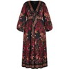 Women's Plus Size Ivanna Maxi Dress - ruby | CITY CHIC - 4 of 4