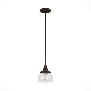 Hunter Fans Cypress Grove 1 - Light Pendant in  Onyx Bengal - 1 of 3