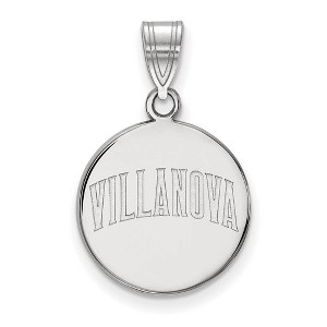 Black Bow Jewelry 10k White Gold Villanova Wildcats NCAA Medium Pendant - 1 of 3