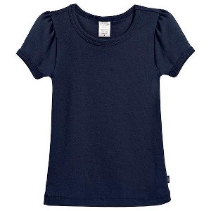 City Threads Girls 100% Cotton Short Sleeve Puff Classic Fit Tee - USA-Made - 1 of 4