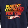 Boys' - Hot Wheels - Made to Race Graphic Long Sleeve Fleece Sweatshirt - 2 of 4
