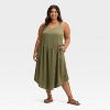 Women's Drop Waist Midi A-Line Dress - Universal Thread™ - 3 of 3