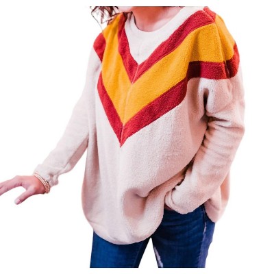 Women's Catching A Flight faux-shearling Sweater - entro
