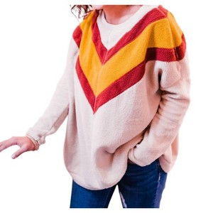 Women's Catching A Flight faux-shearling Sweater - entro - 1 of 4