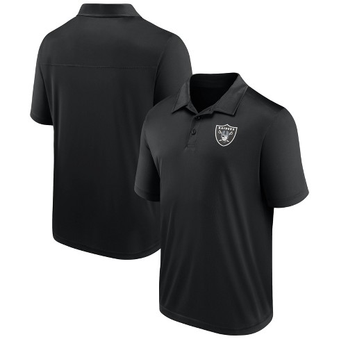 NFL Las Vegas Raiders Men's Shoestring Catch Polo T-Shirt - S