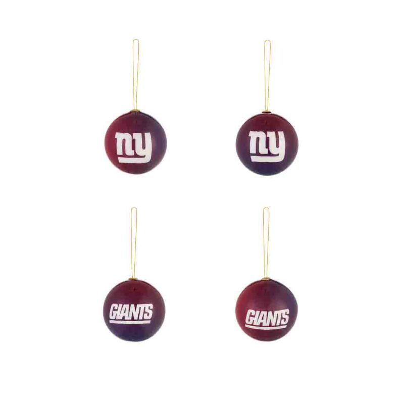 Evergreen Holiday Ball Ornaments, Set of 12, New York Giants, 2 of 5