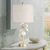 360 Lighting Annie 21" High Gold and White Flower Table Lamp - 2 of 4