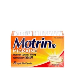 Motrin Ibuprofen (NSAID) Migraine Liquid Filled Caplet - 20ct
