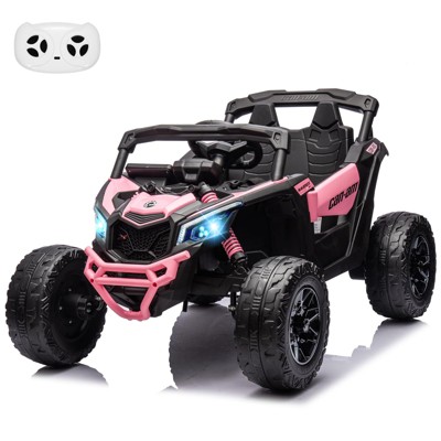 12V Ride on UTV Car, Licensed Can-Am Electric Off-Road UTV Car, Kids Truck Remote Control, Large Seat, Ride on Toy for Kids