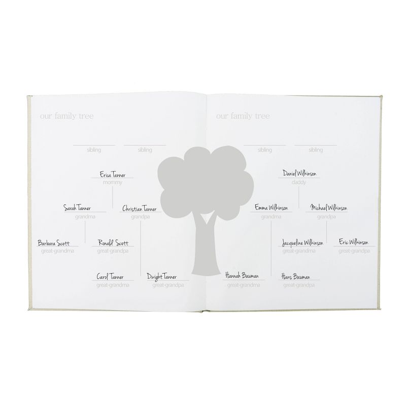 Pearhead Linen Baby Memory Book, 5 of 12