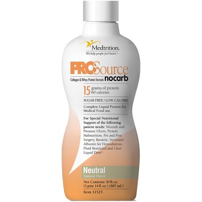ProSource NoCarb Protein Drink with Collagen, 30 oz