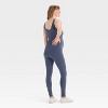Long Unitard Maternity Jumpsuit - Isabel Maternity by Ingrid & Isabel™ Dark Gray - 2 of 3