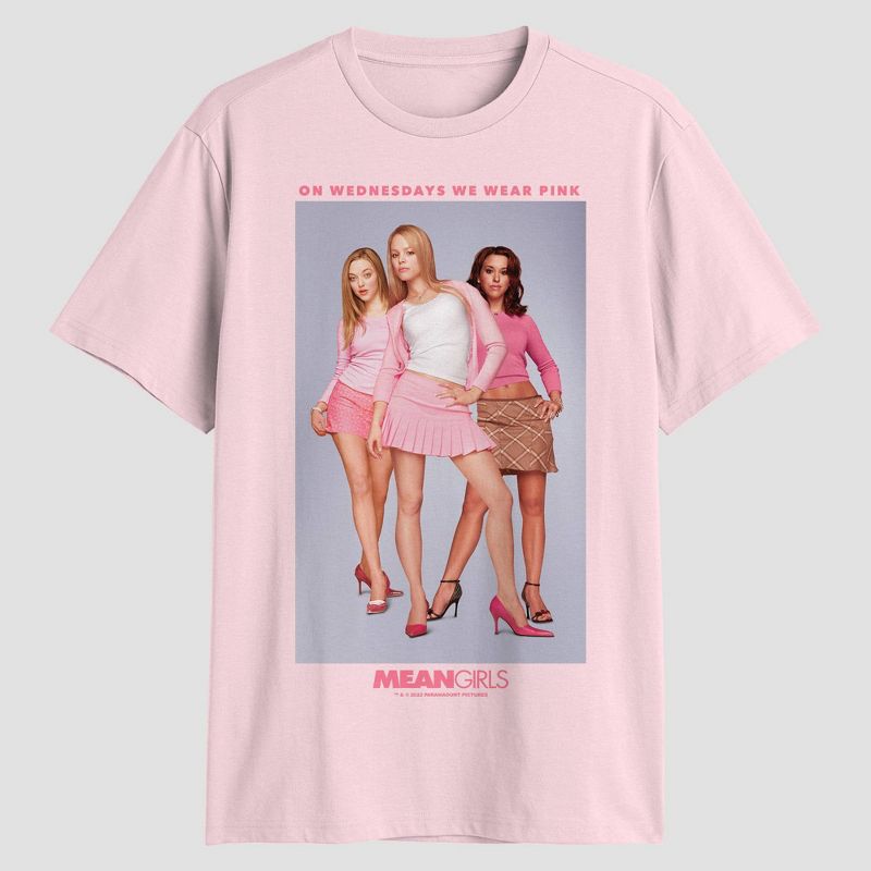 Men&#39;s Nickelodeon Mean Girls Short Sleeve Graphic T-Shirt - Pink, 1 of 4