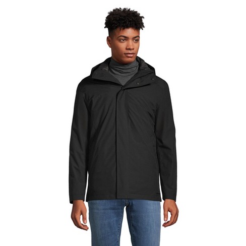 Lands' End Men's Insulated 3 in 1 Primaloft Jacket - 2X Large - Black