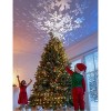 Aoibox Universal Christmas Tree Topper 9.8in Silver Snowflake LED Projector 3D Hollow Glitter Lighted 1 Piece Holiday Decoration - 3 of 4