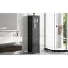 OUTSUPPLY Tall Bathroom Cabinet, Freestanding Storage Cabinet with Drawer and Doors, Adjustable Shelf - 4 of 4