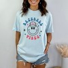Simply Sage Market Women's Smiley Face Baseball Vibes Short Sleeve Garment Dyed Tee - 2 of 2