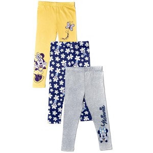 Disney Minnie Mouse Girls 3 Pack Leggings Toddler  - 1 of 4