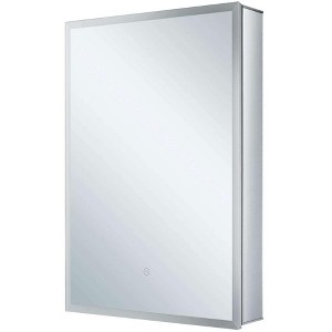 Fine Fixtures Smart Bathroom Medicine Cabinet, Aluminum, Recessed/Surface Mount - 1 of 4
