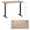 Costway 48'' Sit Stand Desk Adjustable Standing Workstation w/Crank Handle - 4 of 4