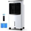 Tangkula 3-IN-1 Portable AC Cooling Fan Evaporative Air Cooler & Humidifier with 3-Mode, 3-Speed, 7.5H Timer Function, Remote Control Cooler White - image 2 of 4