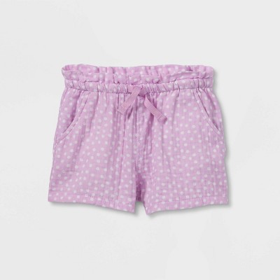 Toddler Girls' Dot Pull-On Shorts - Cat & Jack™ Light Purple