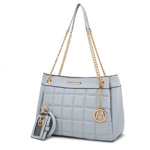 MKF Collection Mabel Quilted Women’s shoulder Bag & Bracelet Keychain with a Credit Card Holder by Mia K - 1 of 4