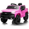 Licensed Chevrolet Silverado 12V Kids Ride On Truck with Parent Remote Control | 2.6 MPH Electric Car - 2 of 4