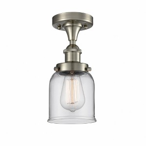 Bell - 1 Light Semi-Flush Mount In Industrial Style-11 Inches Tall and 5 Inches Wide - 1 of 1