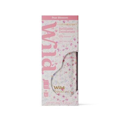 LoveShackFancy x Target - Wild Cosmetics Sunrise Patchwork Refillable Deodorant - Pear Blossom - 1.4oz - Confetti Bloom