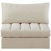 Meridian Furniture,Jacob Velvet Armless - 3 of 4