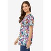 Woman Within Perfect Printed Short-Sleeve V-Neck Tee - 4 of 4