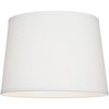 Springcrest Collection Hardback Tapered Drum Lamp Shade White Medium 12" Top x 14" Bottom x 10" High Spider with Replacement Harp and Finial Fitting - 3 of 4