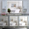 LED Bathroom Vanity Mirror Wall Mounted Adjustable White/Warm/Natural Lights Anti-Fog Touch Switch - 3 of 4