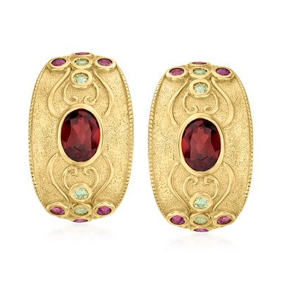 Ross-Simons 2.20 ct. t.w. Multi-Gem Drop Earrings in 18kt Gold Over Sterling