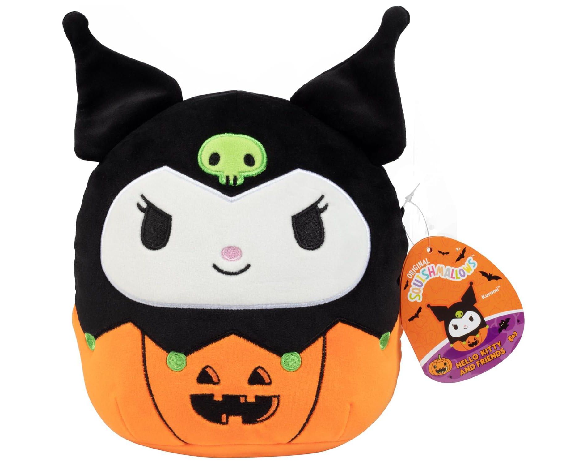 Squishmallows 8-Inch Kuromi Jack O' Lantern- Hello Kitty Halloween Pumpkin Plush - Collectible Stuffed Animal Toy - Gift for Kids, Girls & Boys