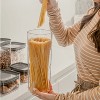 OU Airtight Food Storage Container, BPA Free Clear Plastic Food Storage Container with Leak Proof Lid, Stackable Kitchen Pantry Organizer - 3 of 4
