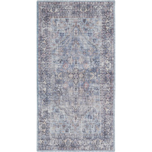 Nicole Curtis Machine Washable Series 1 Vintage Medallion Area Rug ...