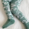 tiny knot co. Newborn, Infant Gender Neutral Buttery Soft Convertible Romper Foldover Mittens & Footies with Grippers TENCEL Modal One Piece Pajamas - 3 of 4