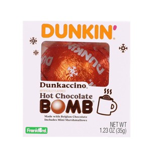 Dunkin' Donuts Dunkaccino Hot Christmas Chocolate Bomb - 1.23oz - 1 of 3