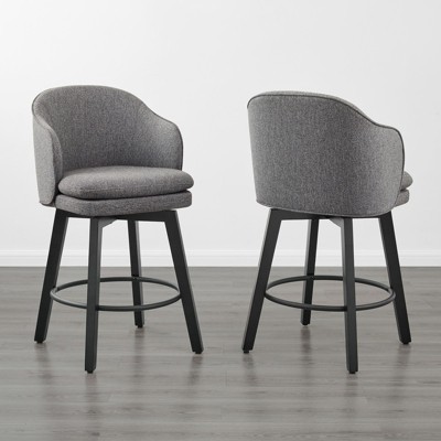 Spruce&Spring Modern Swivel Counter Height Bar Stools with Arm