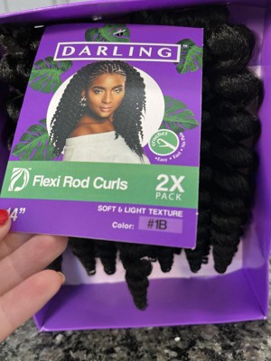 Darling Flexi Rod Curls 1b Hair Extension - 2ct : Target