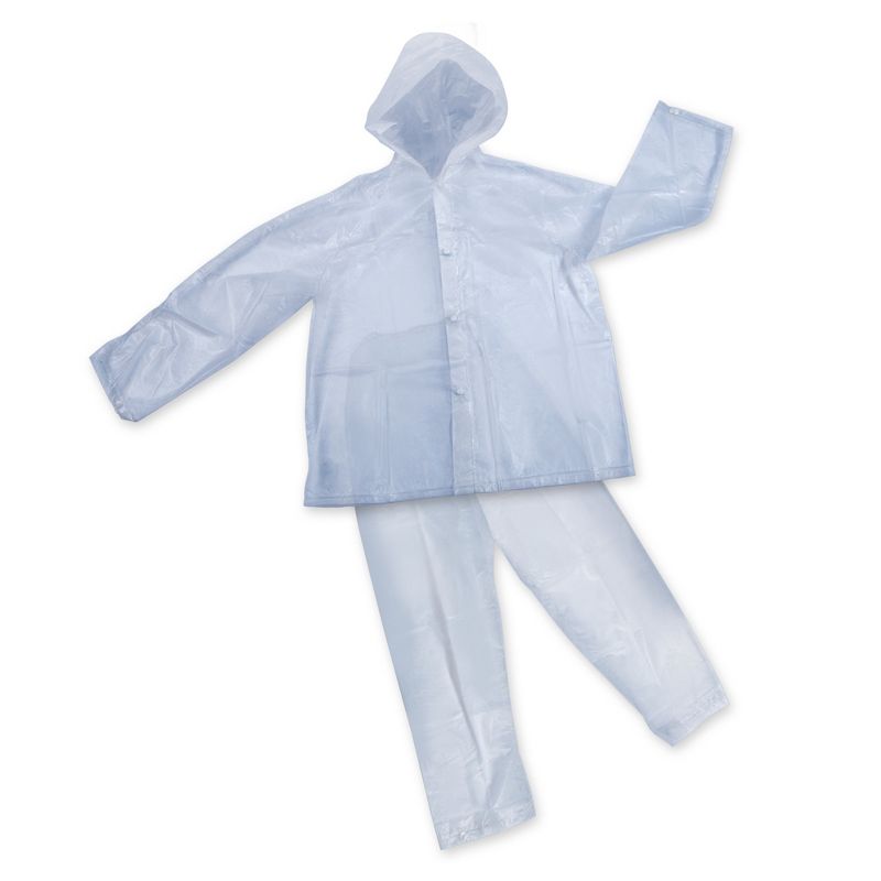Stansport Women's 3 Piece .12 mm Thick Rainsuit Clear, 2 of 10