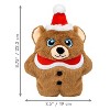 KONG Holiday Snuzzles Bear Animal Dog Toy - Brown - 3 of 4