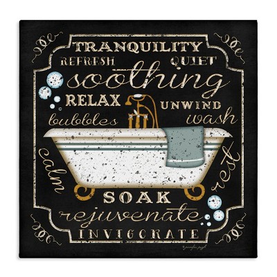 Stupell Industries Country Bathtub with Various Phrases, 30" x 30"