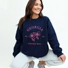 Simply Sage Market Women's Graphic Sweatshirt Embroidered Georgia Cherokee Rose - PINK - 2 of 4